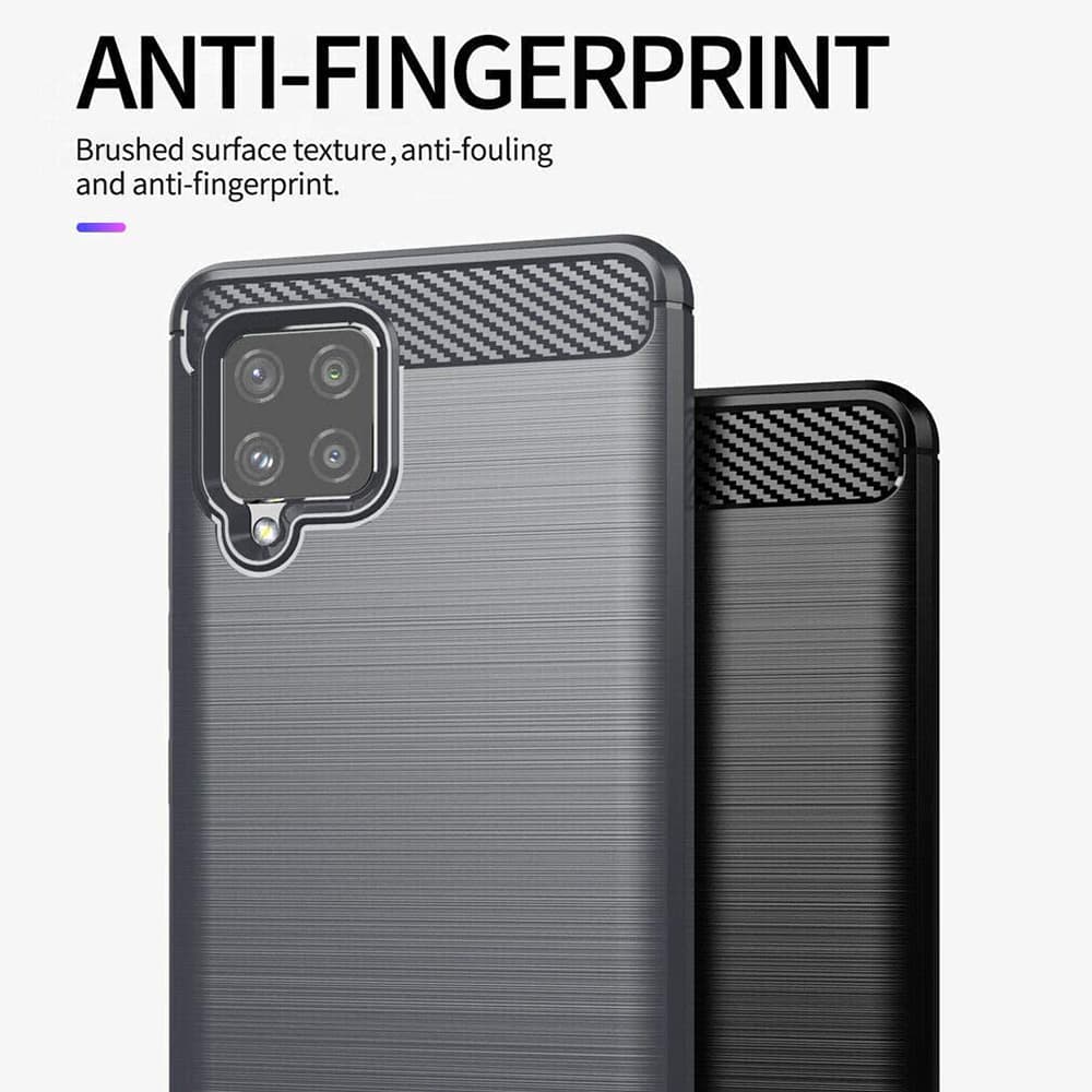 TechSuit Karbon Silikon Samsung Galaxy A42 5G Černý - náhled 4