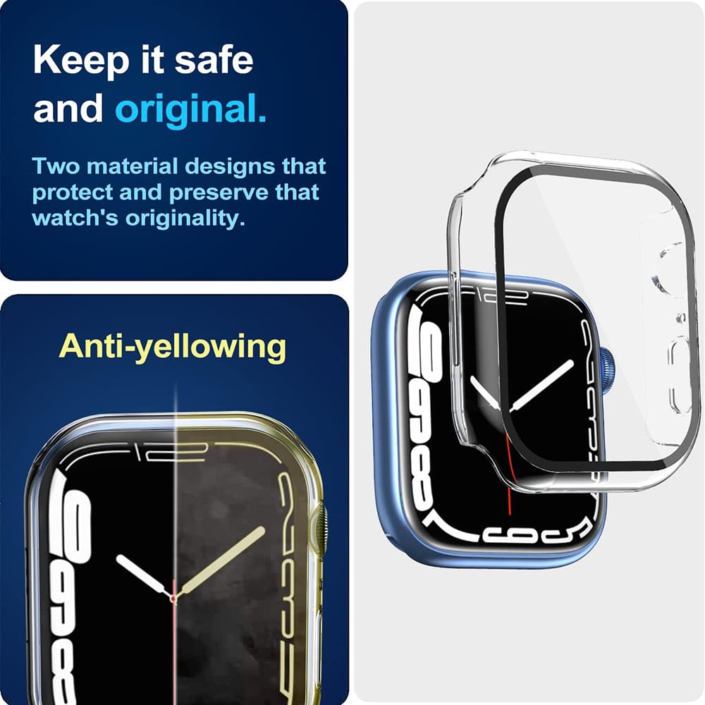 Techsuit Defense360 Pro Apple Watch 7 (45mm) průhledný obal - náhled 4