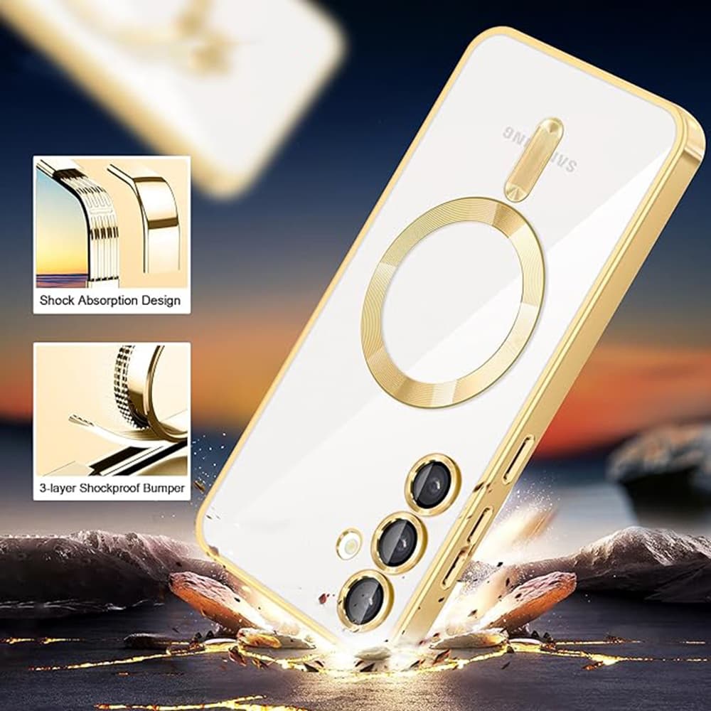 Techsuit Luxury Crystal MagSafe pro Samsung Galaxy A55 5G světle zelená - náhled 4