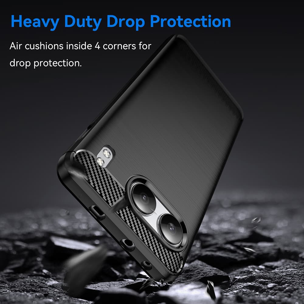Techsuit Carbon Silicone pro OnePlus Nord 4 černá - náhled 4