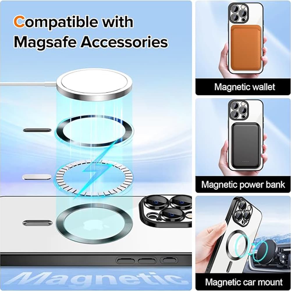 Techsuit Luxury Crystal MagSafe pro iPhone 16 Pro světle fialová - náhled 4