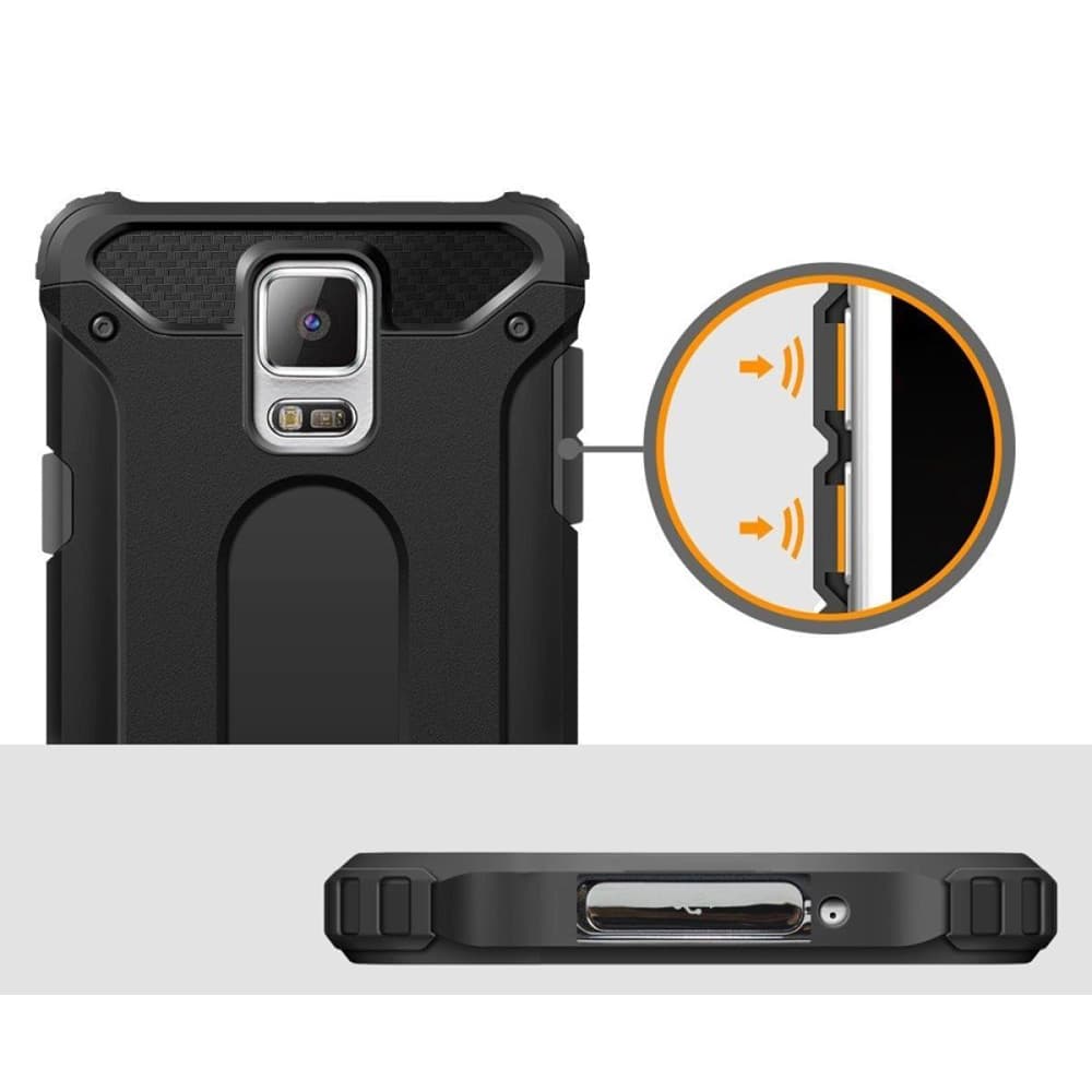 Techsuit Hybridní Ochrana Samsung Galaxy S5 G900 Black - náhled 4