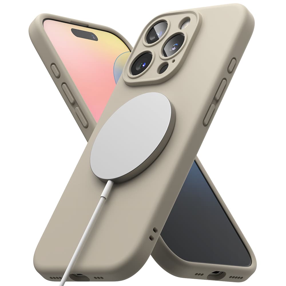 Ringke silikonové magnetické MagSafe iPhone 16 Pro Max kámen - náhled 4