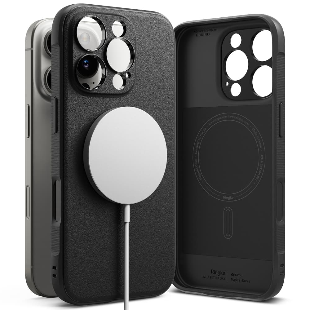 Kryt Ringke Onyx MagSafe pro iPhone 16 Pro Max černý - náhled 4