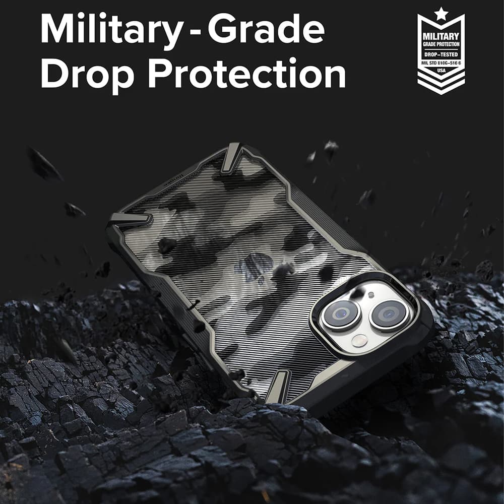 Ringke Fusion X Design iPhone 14 Plus Černá Camo - náhled 4