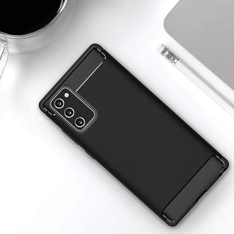 Techsuit Karbon Silikon Samsung Galaxy Note 20 Note 20 5G Černý - náhled 4