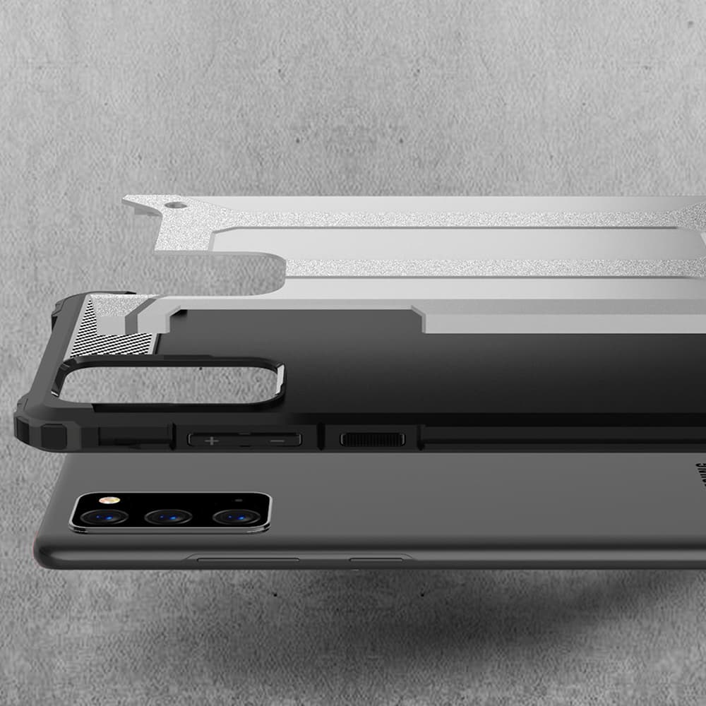 Techsuit Hybridní brnění Samsung Galaxy Note 20 Note 20 5G Černá - náhled 4