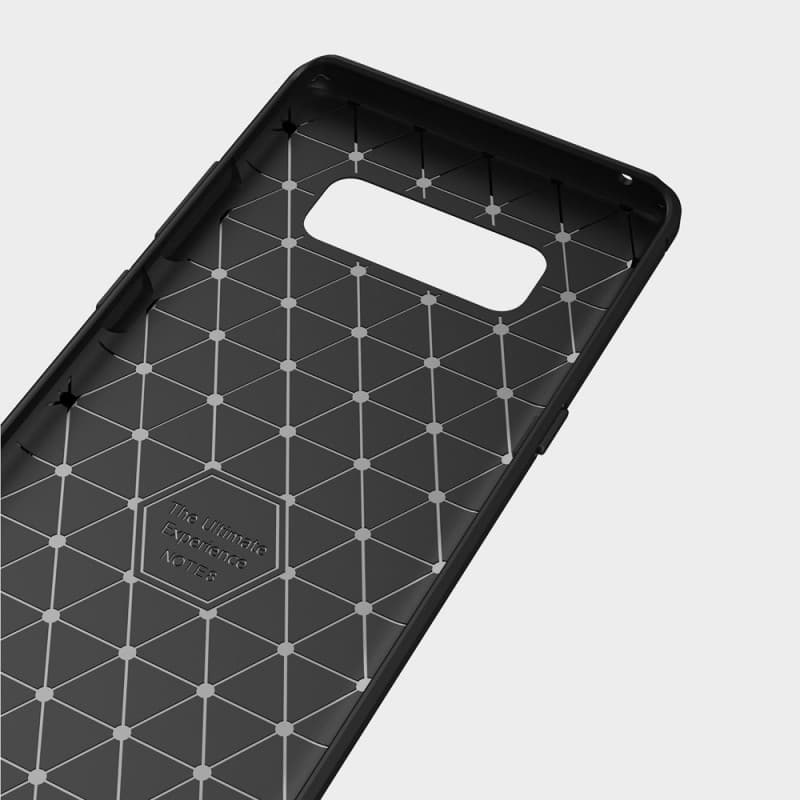 Techsuit Karbon Silikon Samsung Galaxy Note 8 Černý - náhled 4