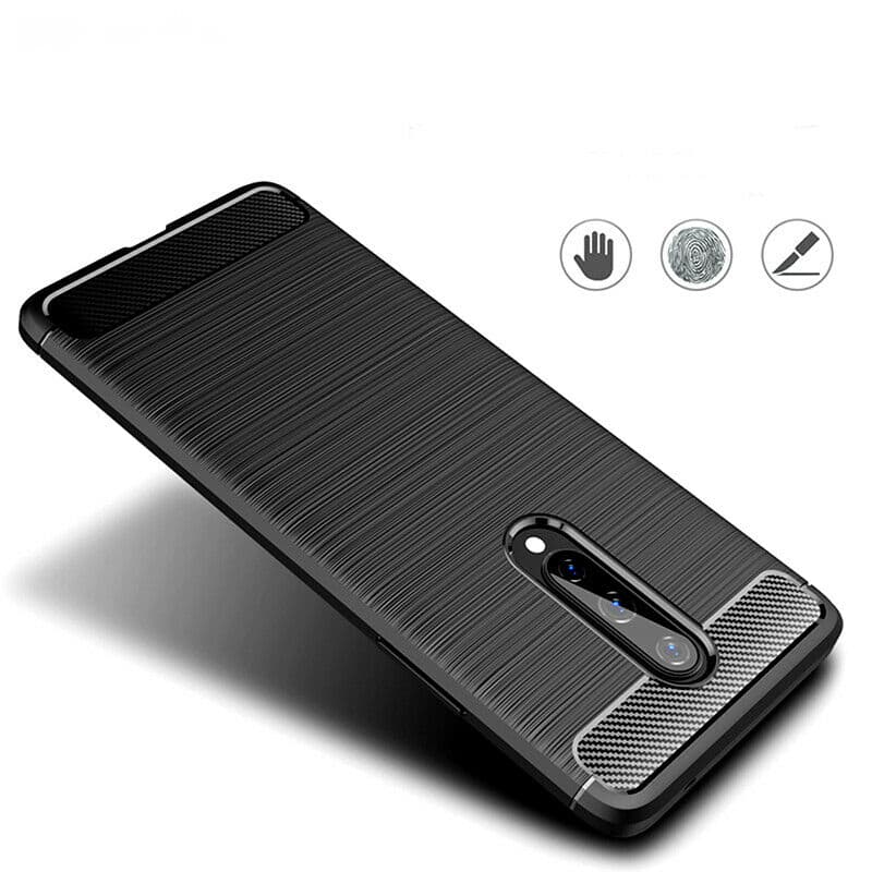 Techsuit Karbon Silikon OnePlus 8 Černý - náhled 4