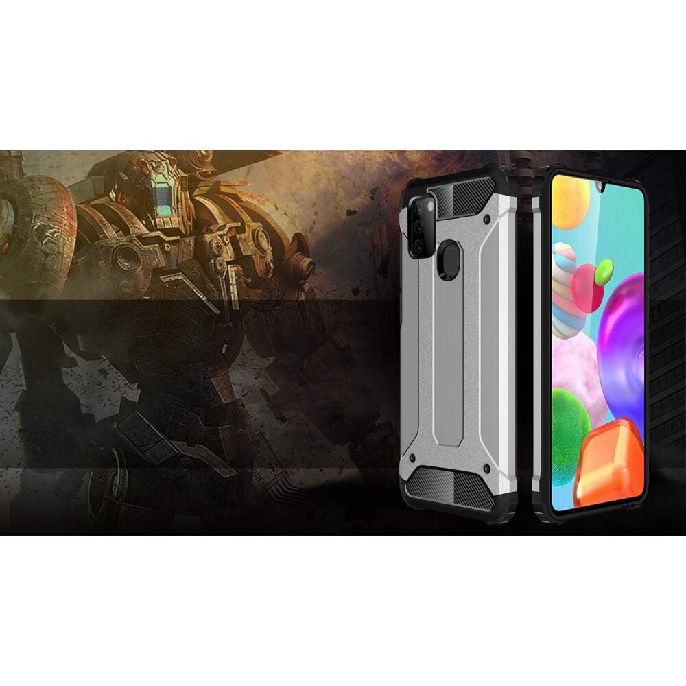 Techsuit Hybridní pouzdro Samsung Galaxy A21s Černá - náhled 4