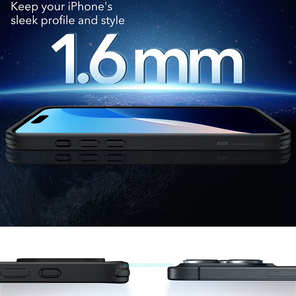 ESR Classic Hybrid HaloLock iPhone 16 Pro Matná černá - náhled 4