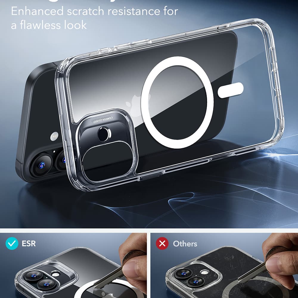 ESR Klasický Hybridní HaloLock iPhone 16 Průhledný - náhled 4