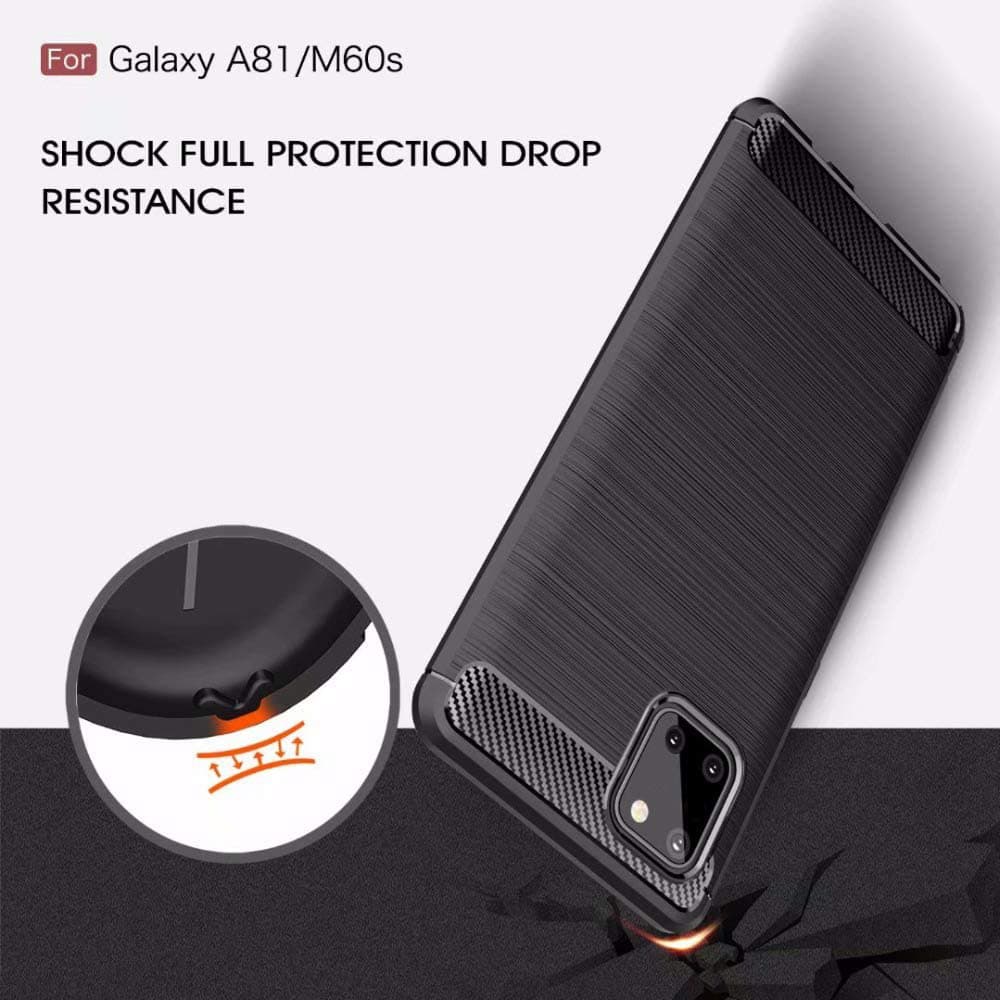 Techsuit Karbon Silikon Samsung Galaxy Note 10 Lite Černá - náhled 4