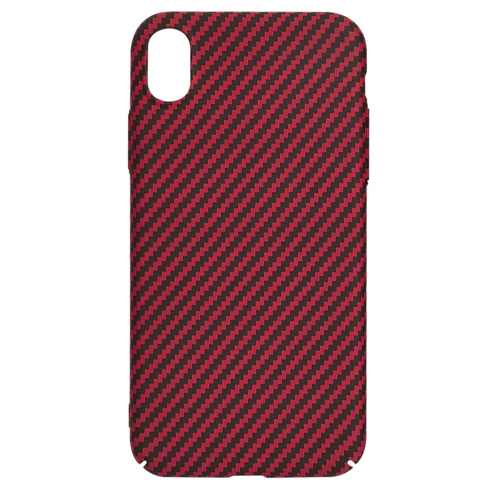 Techsuit Carbonite FiberShell kryt pro iPhone XR červený - náhled 4