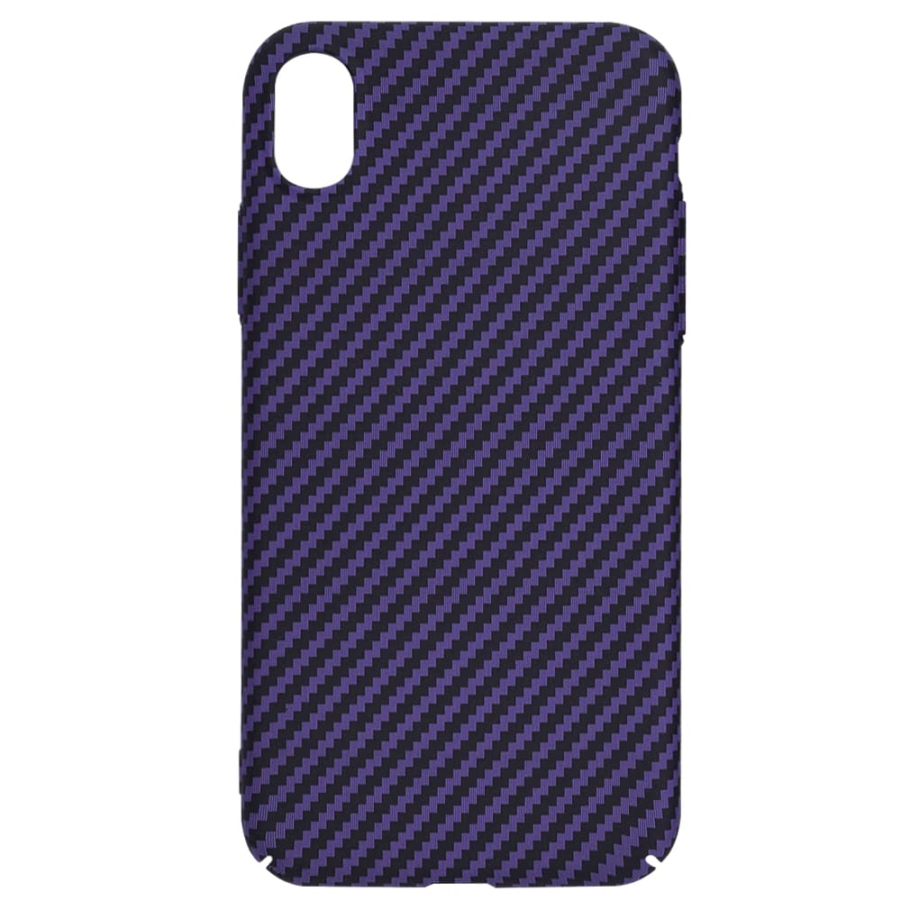 Techsuit Carbonite FiberShell kryt pro iPhone XR fialová - náhled 4