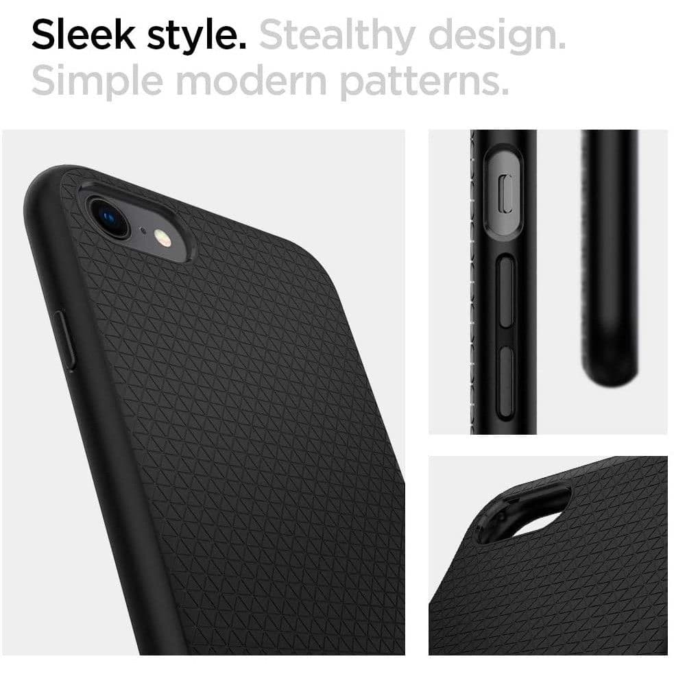 Spigen Liquid Air iPhone 7 8 SE 2020 2022 Černá - náhled 4