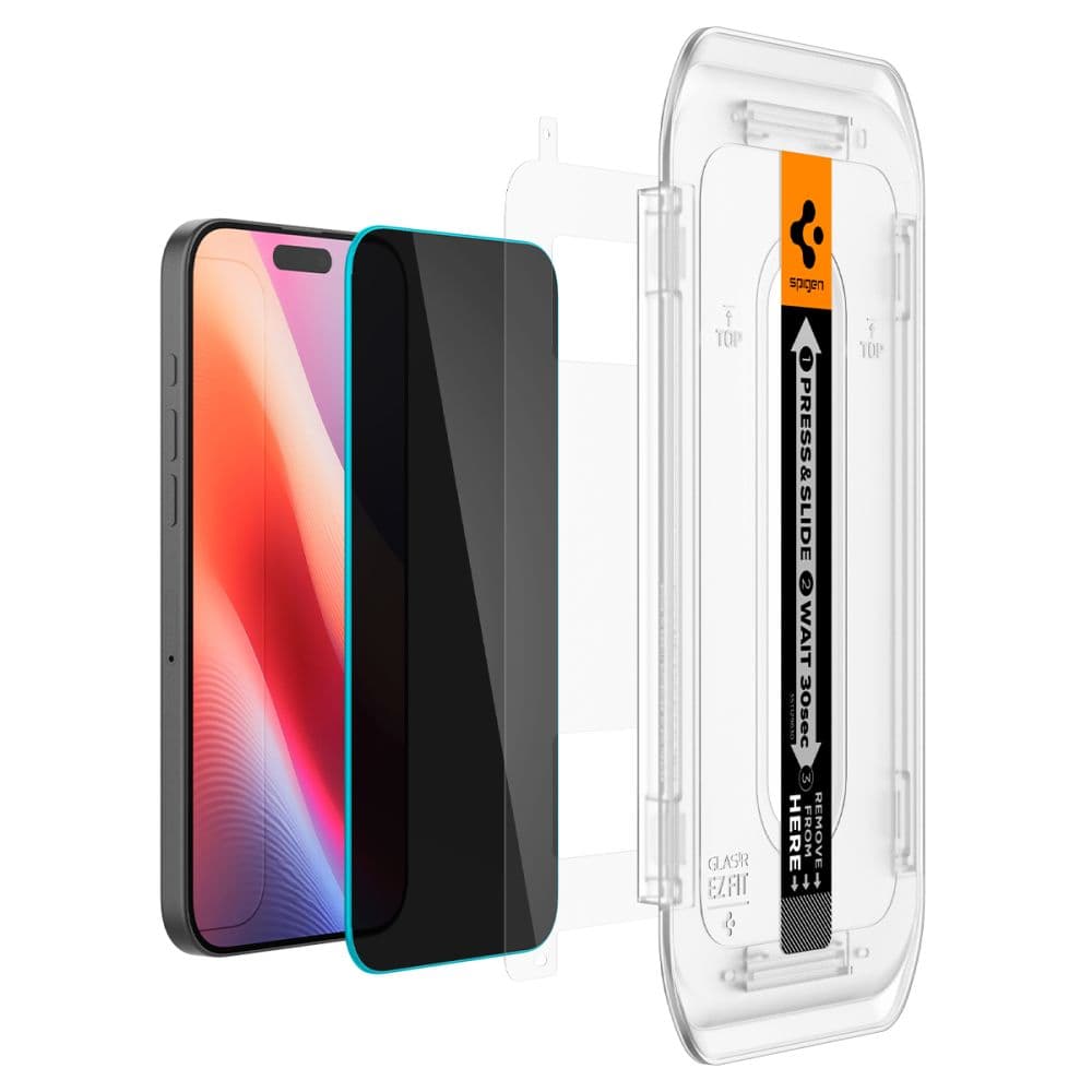 Spigen Glas.tR EZ-FIT 2 ks iPhone 16 Pro Max iPhone 17 Pro Max Privacy - náhled 4
