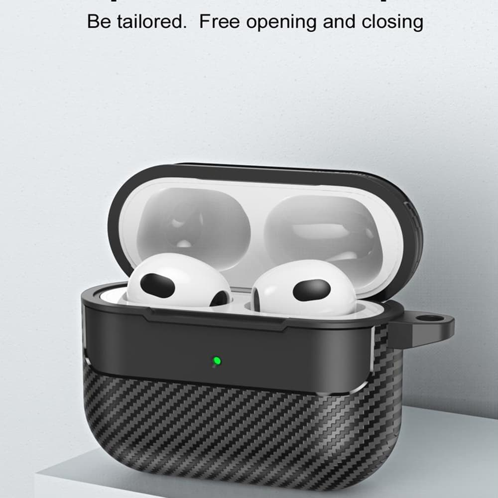 Techsuit CarbonFiber pro AirPods 3 černá - náhled 4