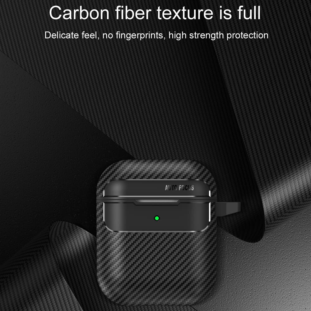 Techsuit CarbonFiber pro AirPods 1/2 černá - náhled 4