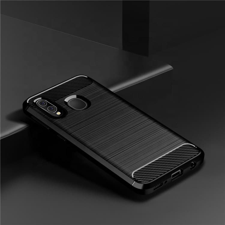 Techsuit Karbon Silikon Samsung Galaxy A40 Černá - náhled 4
