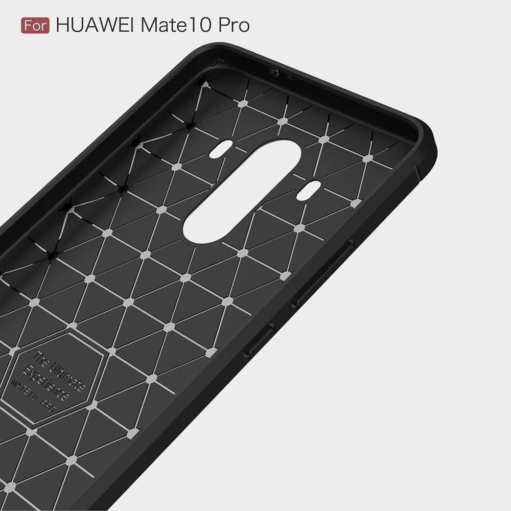 Techsuit Karbon Silikon Huawei Mate 10 Pro Černý - náhled 4