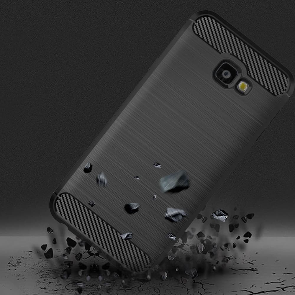 Techsuit Karbon Silikon Samsung Galaxy J4 Plus Black - náhled 4