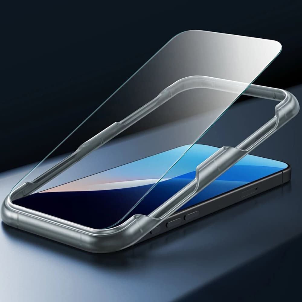 ESR Classic Hybrid HaloLock s ochranou displeje iPhone 16 Plus čirý černý - náhled 4