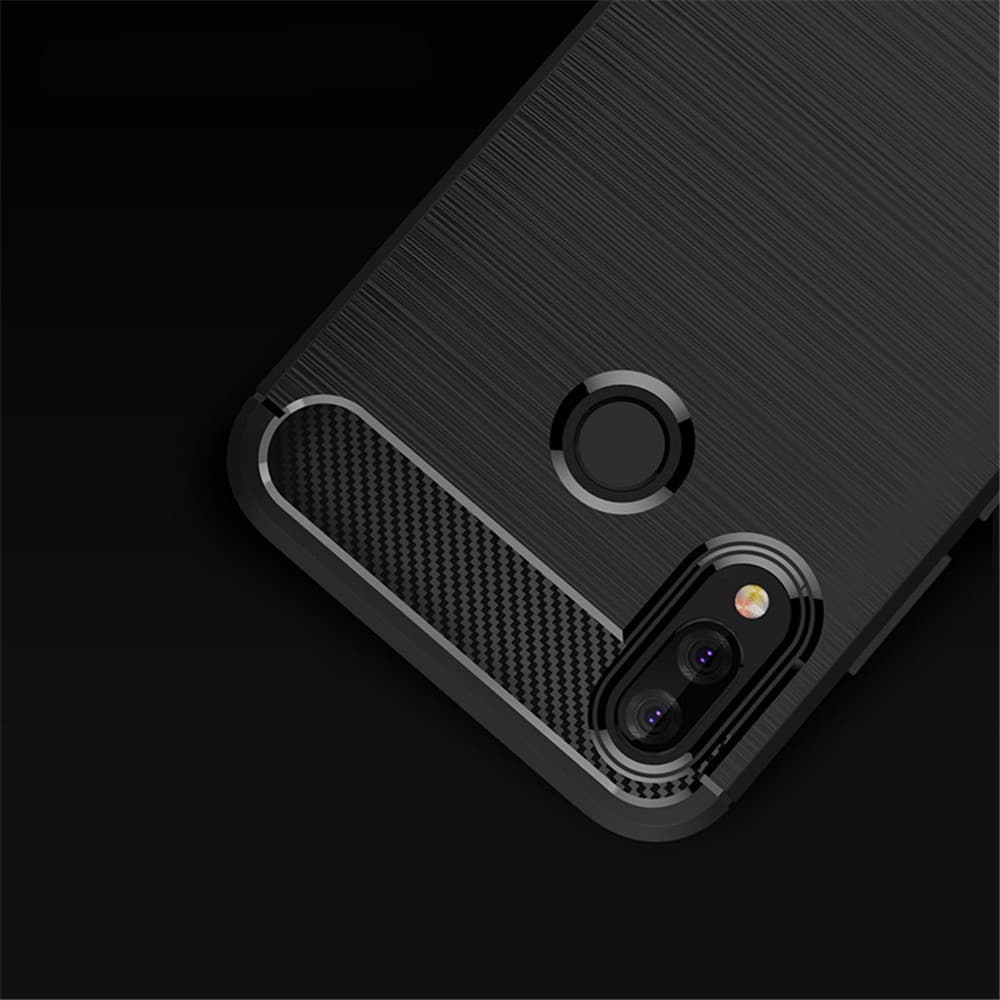 Techsuit Karbon Silikon Huawei P20 lite Černý - náhled 4