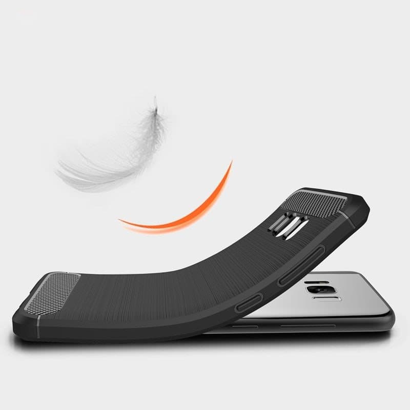 Techsuit Karbon Silikon Samsung Galaxy S8 Černá - náhled 4