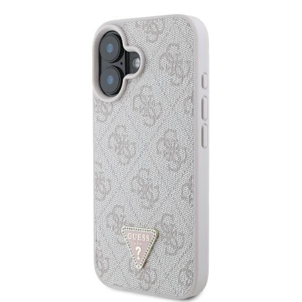 Guess Leather Metal Logo Strass Crossbody GUHCP16SP4TDSCPB iPhone 16 modrá - náhled 4