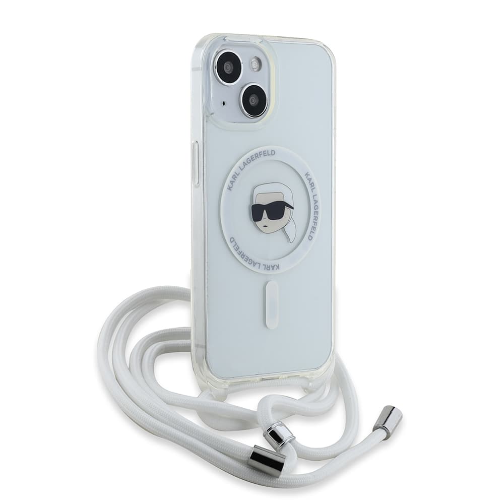Karl Lagerfeld IML Crossbody MagSafe iPhone 15 Karl Head hnědá - náhled 4