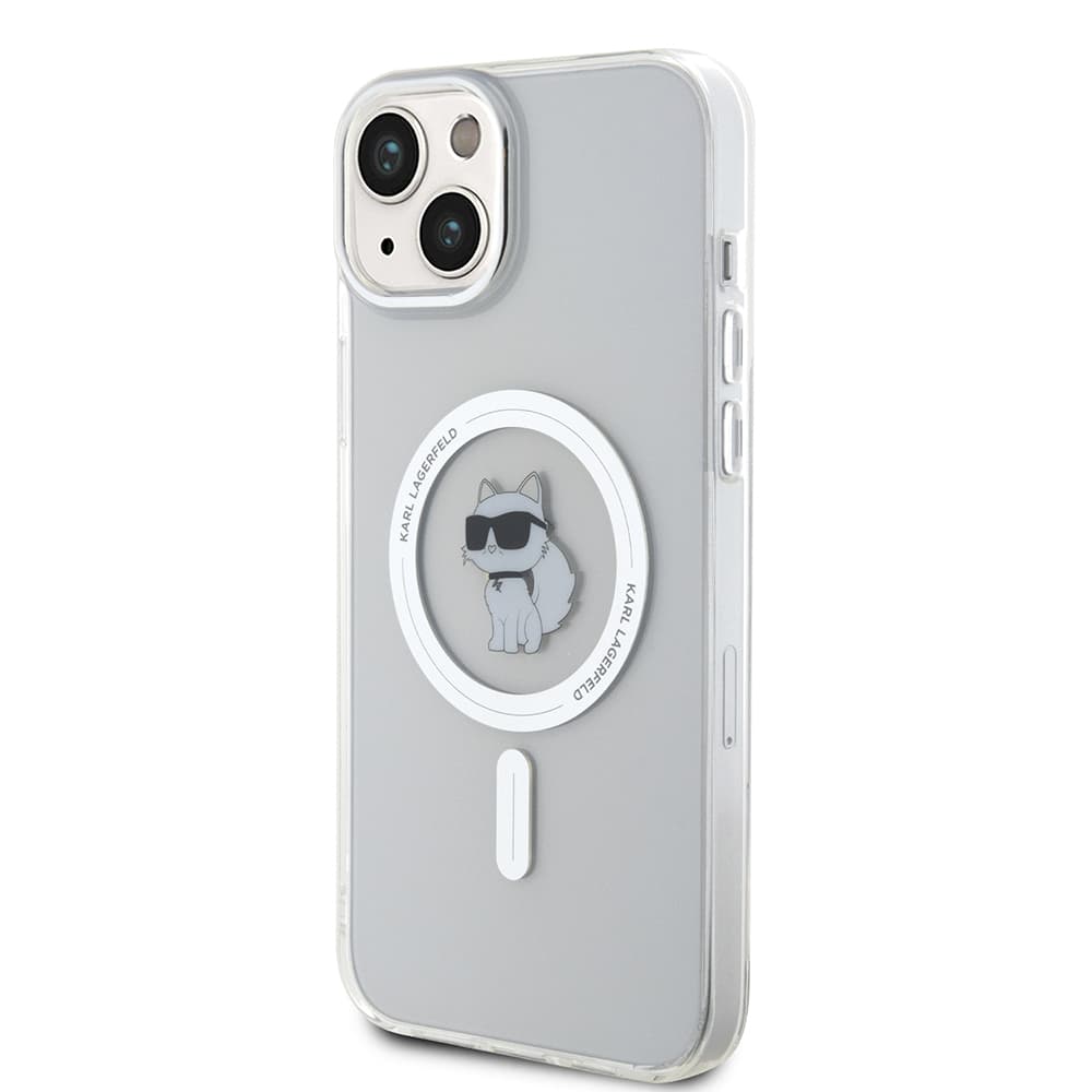 Karl Lagerfeld IML MagSafe iPhone 15 Plus Transparentní Choupette - náhled 4