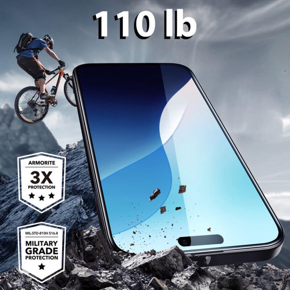 ESR Armorite ochranné sklo iPhone 16 Pro černé - náhled 4