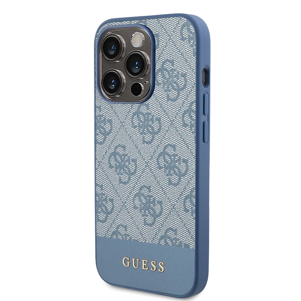 Guess Hardcase 4G Stripe Collection iPhone 15 Pro Modrá - náhled 4