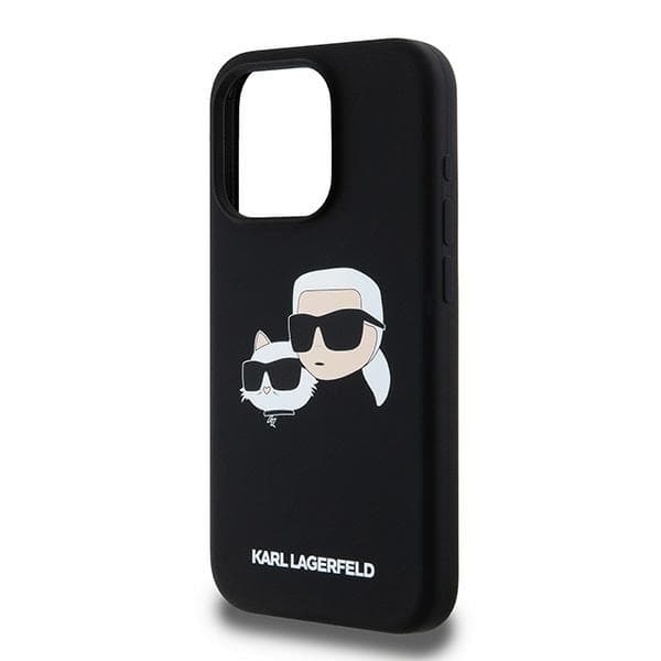 Karl Lagerfeld Silicone MagSafe iPhone 15 Pro Max Karl&amp;Choupette růžová - náhled 4