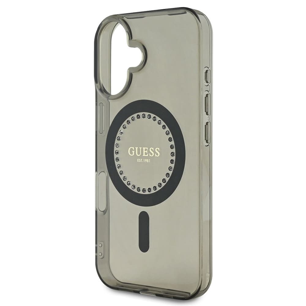 Guess IML Rhinestones MagSafe GUHMP16MPFTDTEK iPhone 16 Plus černá - náhled 4