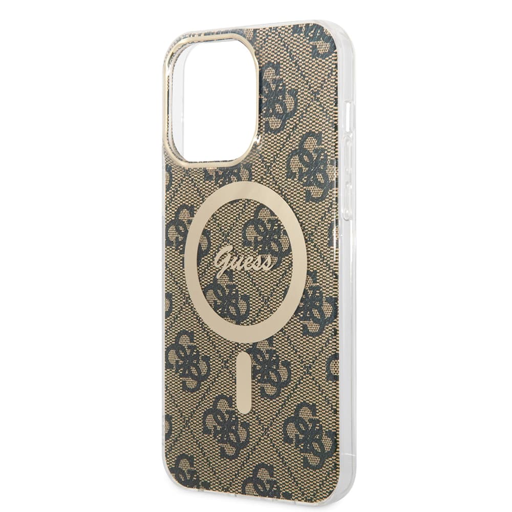 Guess IML 4G MagSafe GUHMP15LH4STW iPhone 15 Pro Hnědá - náhled 4
