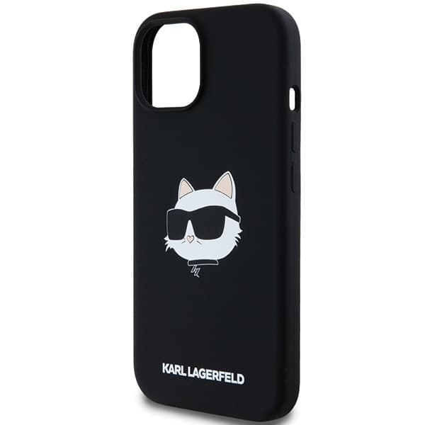Karl Lagerfeld Silicone MagSafe iPhone 15 Plus Choupette Head fialová - náhled 4