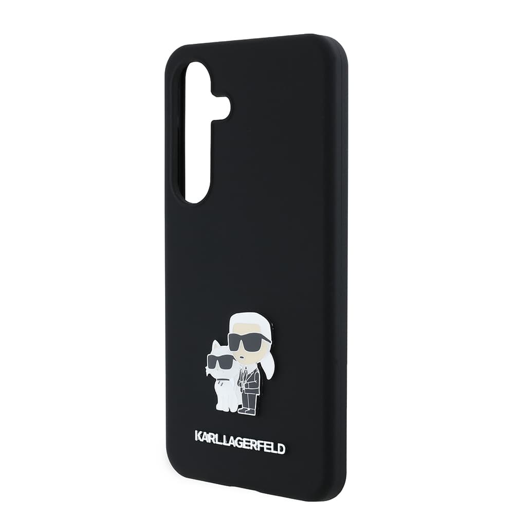 Karl Lagerfeld Silicone Samsung Galaxy S24 Karl&amp;Choupette Metal Pin - náhled 4