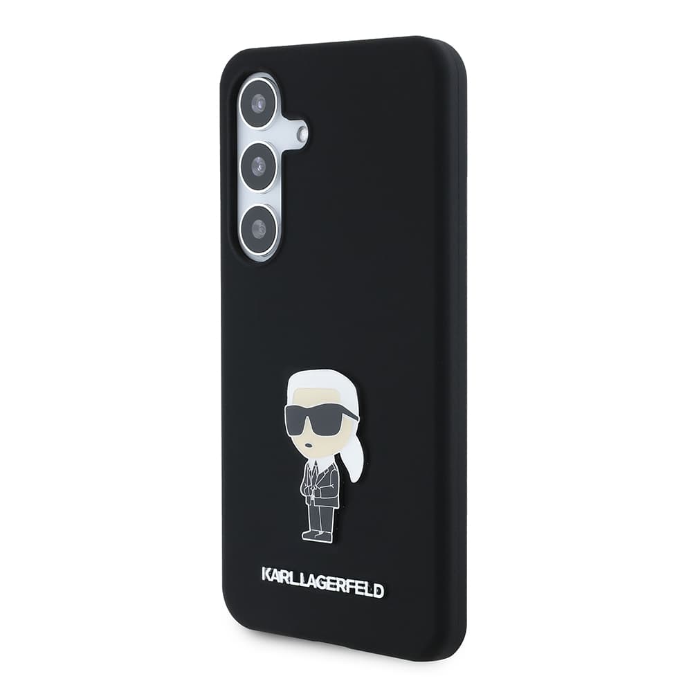 Karl Lagerfeld Silicone pouzdro Samsung Galaxy S24 Ikonik Metal Pin - náhled 4