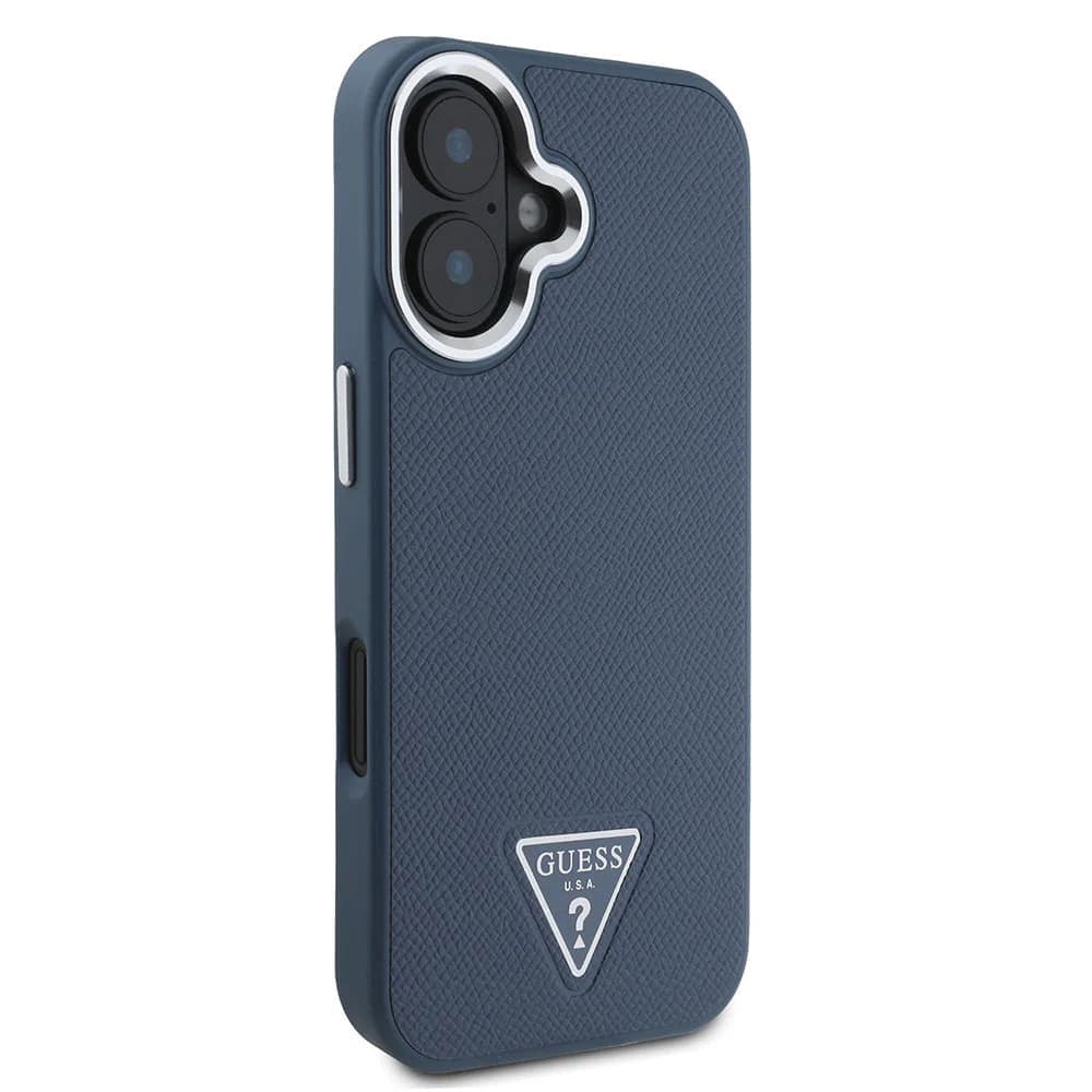 Guess Grained Triangle MagSafe GUHMP16SPGTSPSK iPhone 16 černá - náhled 4