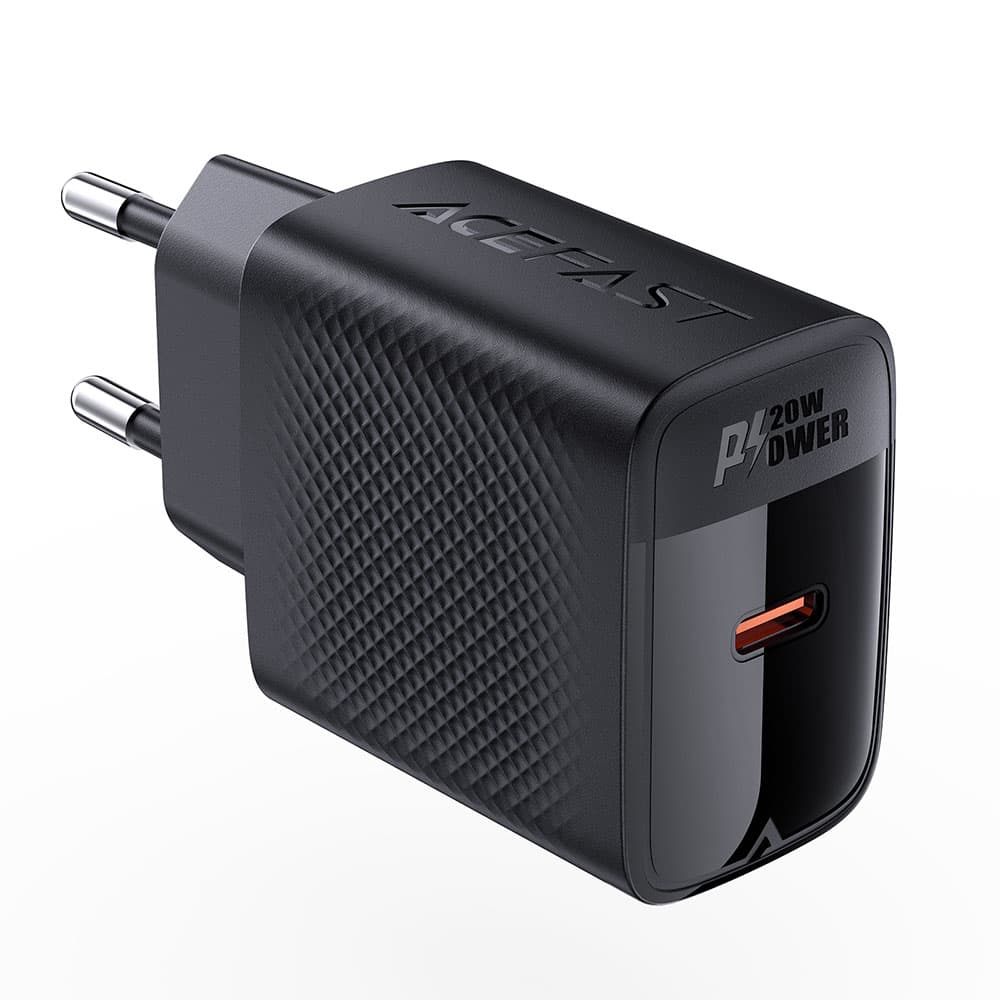 Acefast Wall Charger A82 Type-C GaN Technologie PD20W Podpora Rychlého Nabíjení Černá - náhled 4