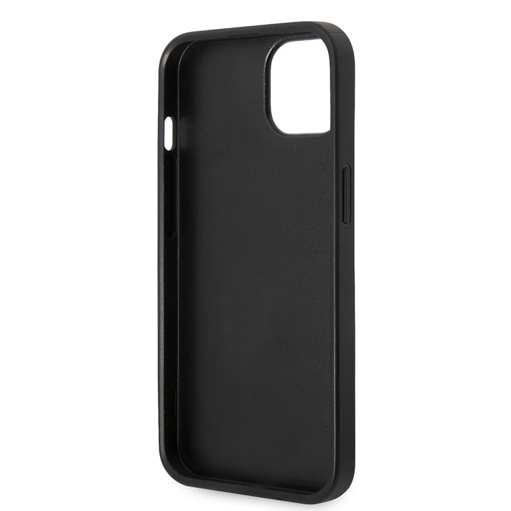 Karl Lagerfeld Saffiano pouzdro iPhone 14 Plus Karlova hlava khaki - náhled 4