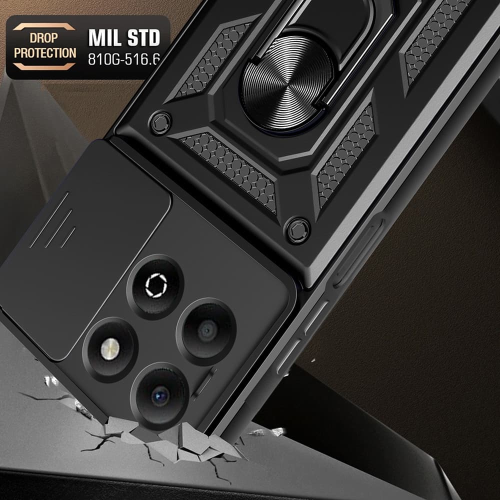 Techsuit CamShield Series Honor X6b černý - náhled 4