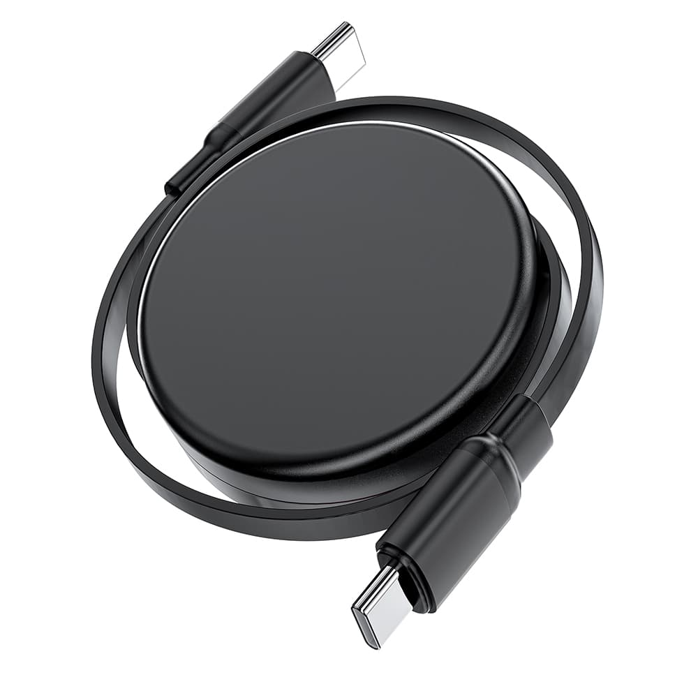 Datový kabel Acefast - Data Cable (C13-03) - Type-C to Type-C, 60W, Dual Retraction Charging Data Cable, Fast Charging, 0.8m - černý - náhled 4
