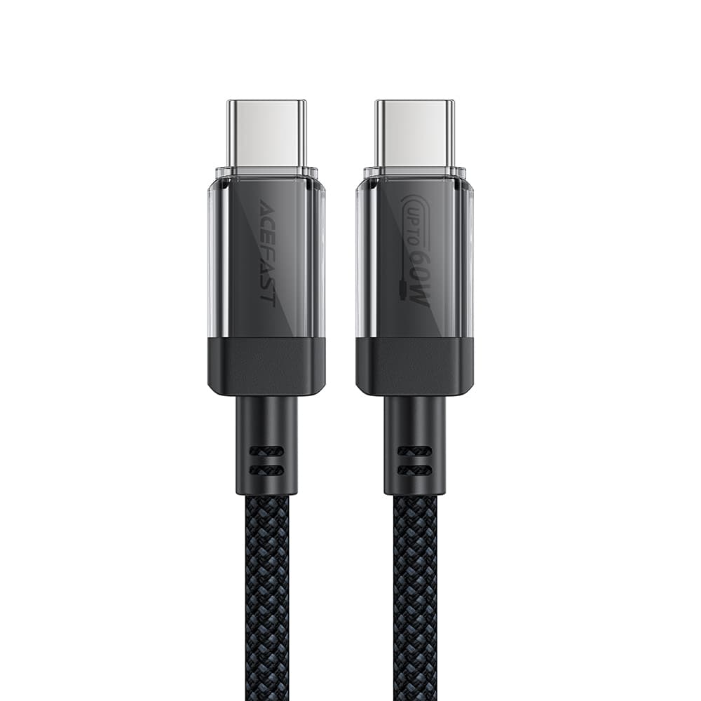 Acefast Datový kabel C12-03 Type-C na Type-C 60W vysokorychlostní nabíjení 1.2m černý - náhled 4