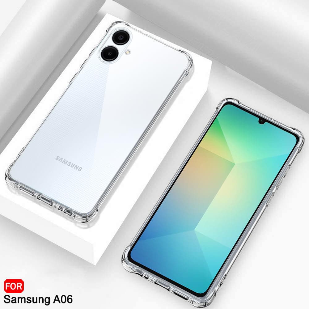 Techsuit nárazuvzdorný průhledný silikon Samsung Galaxy A06 průhledný - náhled 4