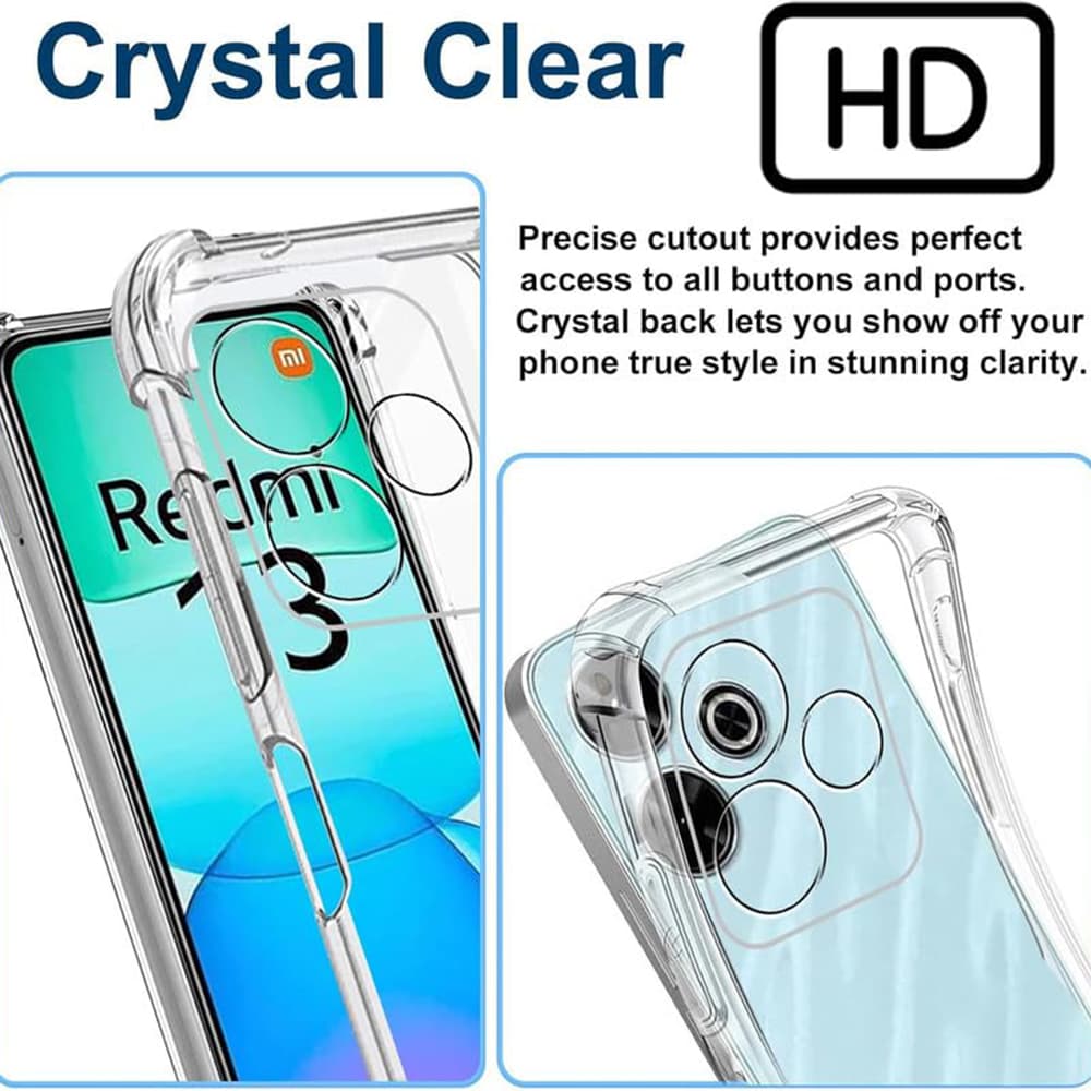 Techsuit Nárazuvzdorný kryt Xiaomi Redmi 13 Poco M6 4G Clear - náhled 4