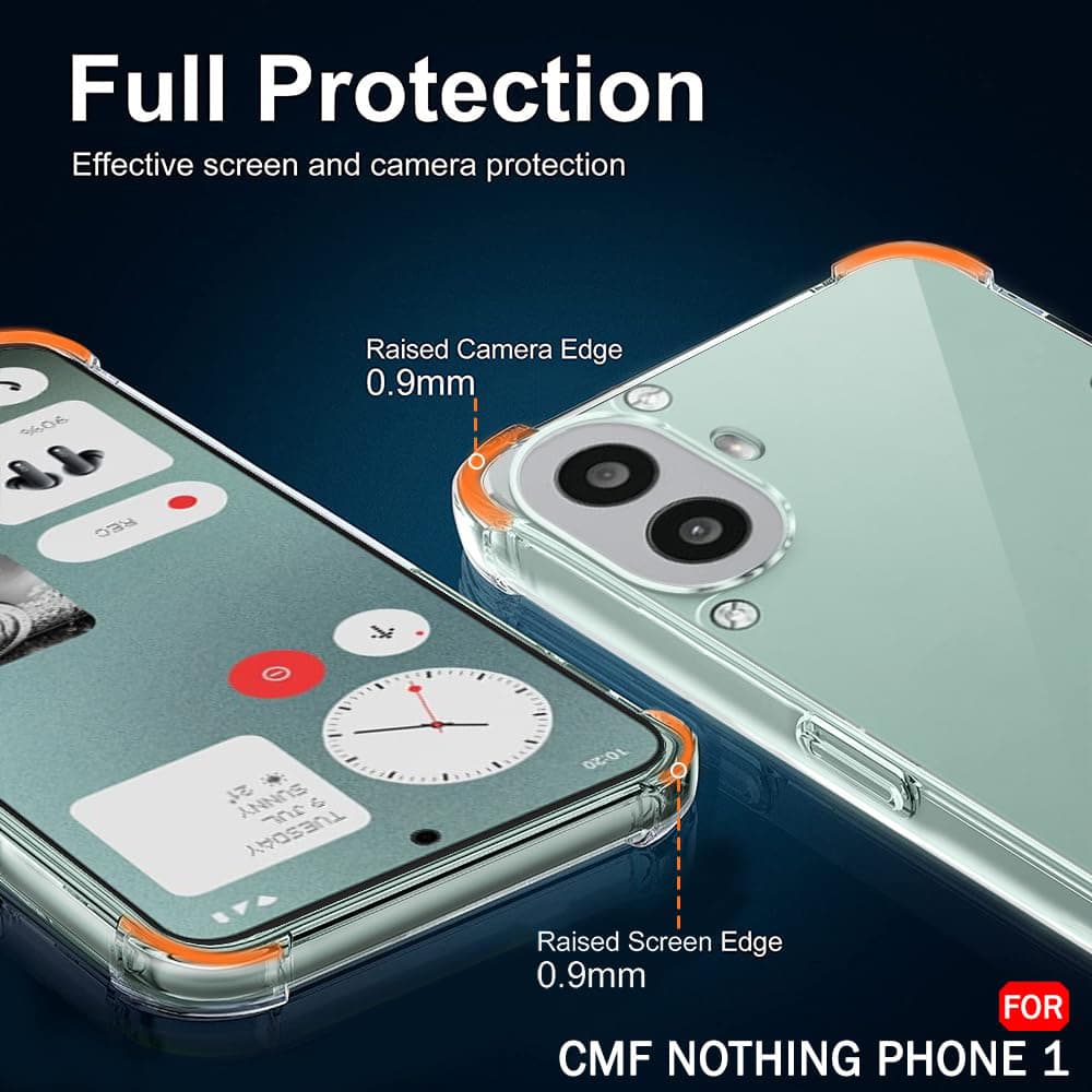 Techsuit Shockproof průhledný silikonový obal Nothing CMF Phone 1 průhledný - náhled 4