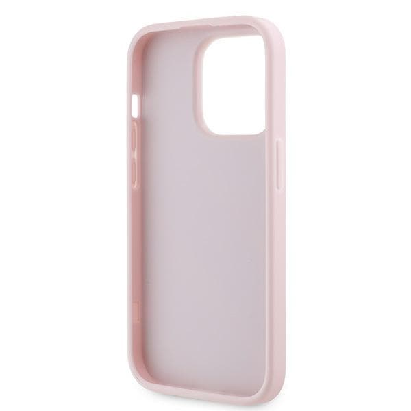 Karl Lagerfeld Diagonal Quilted Script iPhone 14 Pro Max růžový - náhled 4